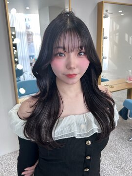 ボタン 熊本(VOTAN) 透ける暗髪/レイヤーカット/顔まわり/韓国ヘア/熊本美容室