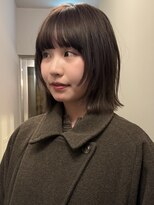 サンプラス(san+) レイヤーボブ/ボブ/顔まわりレイヤー/透明感カラー