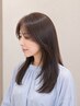 【再来限定】カット+カラー+縮毛矯正/ストレートパーマ対応+TR ¥22500