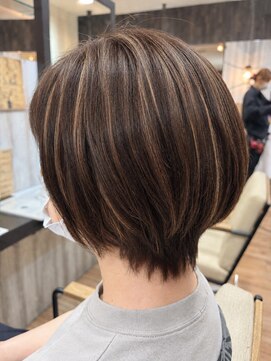 ヘアショップエヌアンドエー 久喜店(hairshop N&A) ハイライトボブで叶える上品小顔見せスタイル