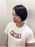 うるつやヌーディーカラーの大人ショートリラクシーボブ☆