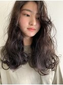 質感柔らかなロングスタイル×マットブラウン◎20代30代40代