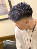 ヒロギンザバーバーショップ 神楽坂店(HIRO GINZA BARBER SHOP)&nbsp;ブルーアッシュフェード