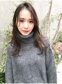 ブリーチ無し抜け感カーキベージュ