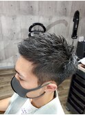 マッシュ/ショート/韓国/メンズ/ブリーチ/ハイライト/ミディアム