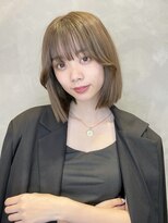 トルネード(TORNADO) 韓国風ヘア 切りっぱなしボブ タンバルモリ ハニーブラウンM1016