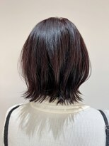 グラードヘアー(Grado hair) 外ハネボブ ボルドーカラー