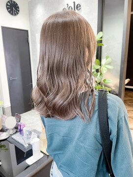 エオル(e'ole) ブリーチなしミルクティー系カラー