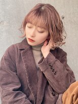 サンド 表参道(sand)&nbsp;前下がりショートボブ大人可愛いパーマ表参道