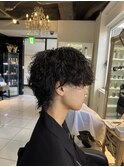 波巻きスパイラルパーマ　波巻きパーマ　スパイラルパーマ