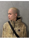 金髪Buzz(坊主) スキンフェード　担当松尾