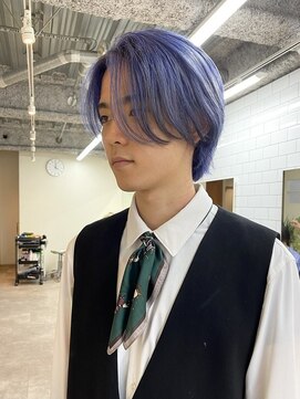 ガレージ バイ グリーン 原宿 表参道(Garage by green) 【JINKI】 ラベンダーブルー×シースルーセンターパート