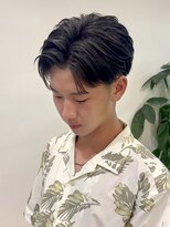 ビューエヒメ(VIEW EHIME)&nbsp;韓国風センターパートシースルーバングメンズ透明感カラー