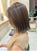横浜タッセルボブ切りっぱなしボブ外ハネボブ長めボブレイヤー