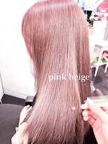 ミシェリー 新宿店(misherry)&nbsp;★ミルクティーピンクグレージュカラー韓国風ロングレイヤー新宿