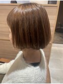 Bob×明るめベージュcolor