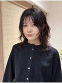 【YUYA】レイヤーパーマ_ミディアムレイヤー_ウルフパーマ