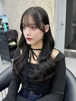 ロンドアヴァントゥス 池袋(Lond aventus)&nbsp;ミニウルフレイヤーカット顔周りカット前髪カット韓国ロング池袋