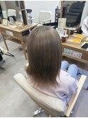 １ブリーチで作る透け感ミルクティーベージュ