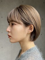 ガーデンヨコハマ(GARDEN YOKOHAMA) ショート チェリーブラウン デジタルパーマ 丸型 卵型 四角