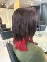 シャンプーボーイエイムス(SHAMPOO BOY aims) インナーカラー イエロー/レッド