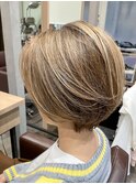 艶ショート×イルミナカラー×オージュア
