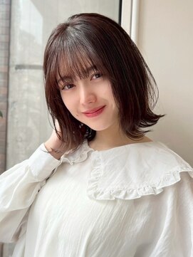 ハニーシブヤ(HONEY shibuya) 大人可愛い20代30代40代簡単外ハネボブ/ココアブラウン1