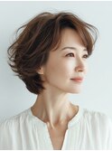 クラゲヘアー/小顔/ココアベージュ/オリーブグレー/川西