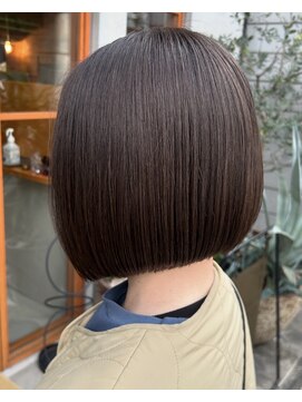 レリコ ニド(Relico-nid) 髪質改善20代30代大人可愛いグレージュボブ【京都/四条烏丸】