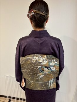 soel for hair【ソエルフォーヘア】【3月21日NEW OPEN(予定)】の写真/【着付け技能士1級取得】プロの技で一日中崩れず苦しくない◎特別な日を彩る上質な着こなしを叶えます♪