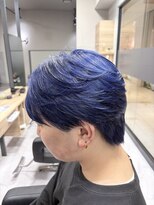 リード 渋谷店(REEED) 《メンズブリーチカラー》インディゴブルー