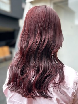 ラレイ ハラジュク(Lalei harajuku) 【白石】ブリーチなし赤髪春カラーピンクブラウン春カラー原宿