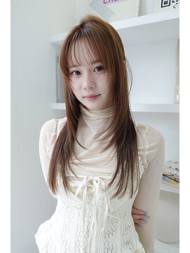 ネルケ 立川(nelke) 韓国ヘアグレージュカラーブリーチ無し髪質改善ボブレイヤーボブ