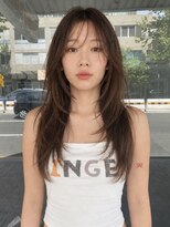 トリッカ シブヤ(TRICCA SHIBUYA) レイヤーロング/ハッシュカット/シースルーバング/透明感