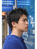 ディスデイバイネルケ 立川(Thisday by nelke)&nbsp;立川スパイキーマレットニュアンスパーマ黒髪メンズ