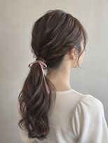 グースカ(guusca)&nbsp;リボンを使った大人可愛いローポニー