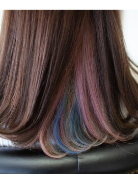 フラワード(flowered) 早朝8:30からできます♪インナーカラー×ユニコーンカラー