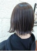 外ハネ切りっぱなしボブ×ラベンダーアッシュ【前田 ヨシヒロ】