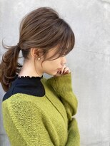 おくれ毛で小顔に♪