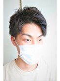 アップバング ショートスタイル