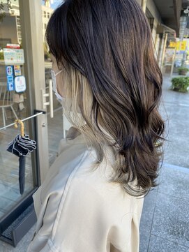 ミニム ヘアー(minim hair) 【minim×日比】イヤリングカラー　ホワイトベージュ