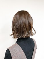 トップヘアー 中庄店(TOP HAIR fuapua) 切りっぱなしボブ×ベージュカラー