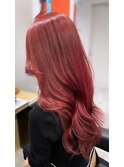 ブリーチなしwine red