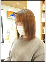 メタ(META) カット+META 式【酸性】縮毛矯正ストレート+アローブ (Tr)