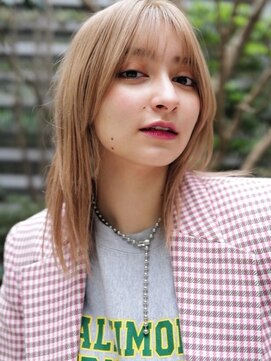 セシルヘアー 広島駅前店(Cecil hair) 金髪ブロンド×ウルフカット