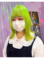 ヘアサロン トミー(Hair salon TOMMY) ライムグリーンカラー