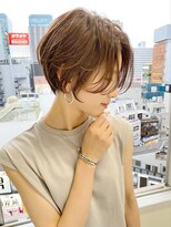 シェノン サントル(CHAINON CENTRE)&nbsp;モテ髪カタログ/外ハネボブ/ペールベージュ[梅田/茶屋町]