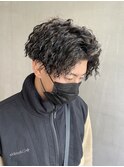MEN'S HAIR/ハイライト/特殊パーマ/針金パーマ