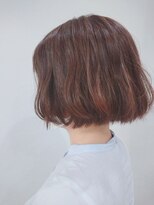 エイムヘアメイク 舟入店 ぱっつんボブ+ハイライト