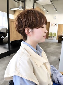 アノネ(anone) マッシュショート×クリームパーマ